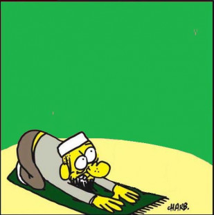 Musulman - Version modificada del original publicado por la revista Charlie Hebdo