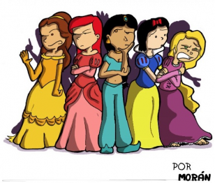 Princesas - Version modificada del original http://www.ehtio.es/comic_es/932/la-nueva-princesa/